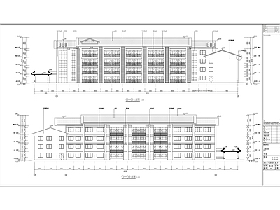 中式医院建筑 医疗康复中心建筑 施工图