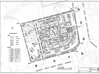 现代医院建筑 中医院规划建筑 设计方案 施工图