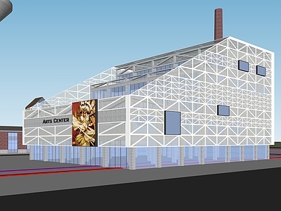 工业展览馆建筑 工业风 改造 艺术 展览