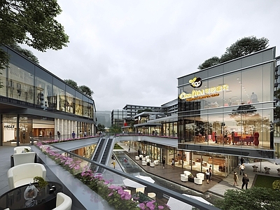 现代商业街 商业街