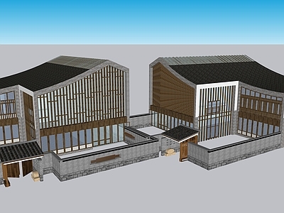 现代民宿建筑 民宿建筑