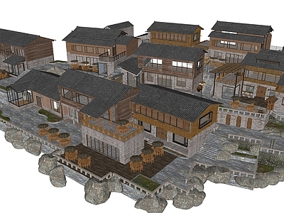 现代民宿建筑 民宿建筑