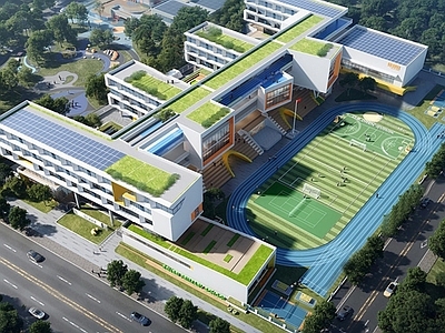 现代校园景观 校园文化 校园建筑 校园景观
