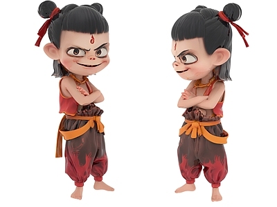 玩具 哪吒卡通人物 哪吒手办