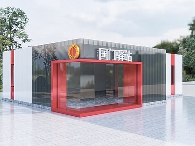 现代新中式小公建 公共厕所 驿站 钢结构建筑 工会 党建