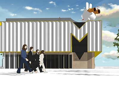 现代轻奢小公建 宴会厅 会议 公建 公共建筑 金属板