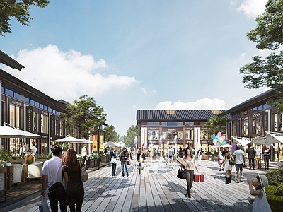 现代商业街 商业街