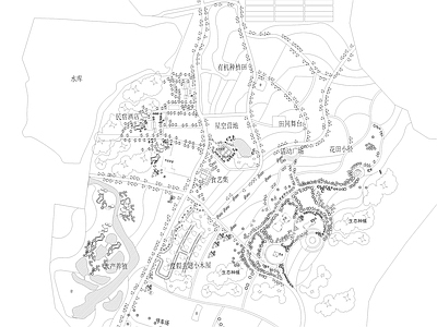 乡村规划 乡村旅游规划 度假区规划设计 施工图