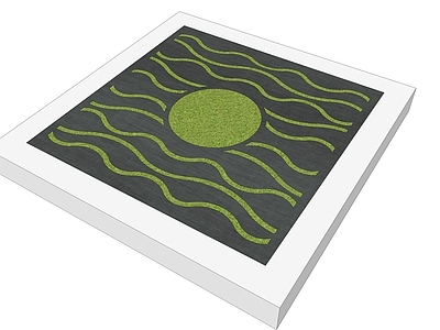 现代其他小品 水波纹树池篦
