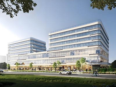 现代办公楼建筑 冷库物流建筑 冻品集散中心 冷库 二类高层酒店办公 施工图