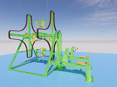儿童器材 亲子脚踏车 旋转风车 风车秋千 儿童游乐设施 无动力游乐设备