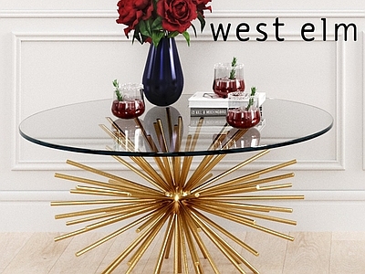 现代其他桌子 西榆树 westelm 杂志 flowers ice
