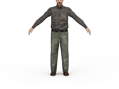 现代虚拟人物 欧洲男人