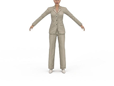 现代虚拟人物 女士西服