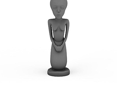 现代其他景观小品 女人雕塑