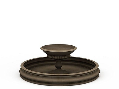 现代其他景观小品 公园喷水池