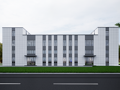 现代其他工业建筑 现代简约厂房 现代工业厂房 厂房建筑 现代产业园 现代科技产业园
