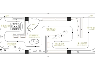 文化展厅 现代文化展厅 历史展厅 施工图