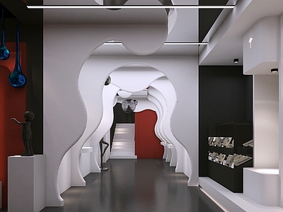 新中式现代其他商业空间 展厅 戏曲展厅 展示空间