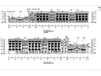 中式民宿建筑 民宿建筑图 施工图