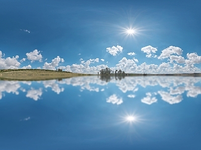 现代天空HDR 8k全景天空 蓝天白云hdr 晴天白天有云 全景天空hdr