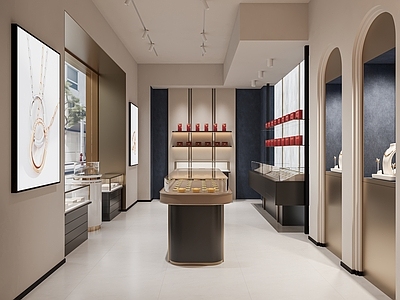 现代意式珠宝店 珠宝店 门头