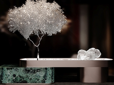 现代其他小品 现代植物景观端景