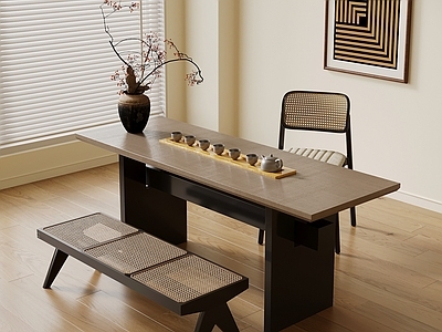 中古茶桌椅 中古风茶桌椅 茶台 茶具