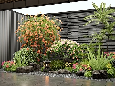 花草组合 植物堆 室内植物造景 灌木 花境 花卉