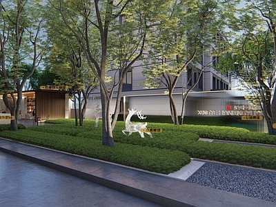 新中式树池图库 枯山水树池 砾石景观 施工图