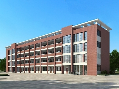 现代其他文体建筑 现代教学楼 学校 宿舍楼 外立面 建筑外观