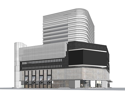 现代商场建筑 商业 改造