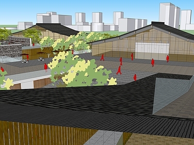 现代商场建筑 商业 办公 酒店