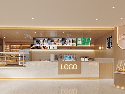 现代奶油零食店 蛋糕店