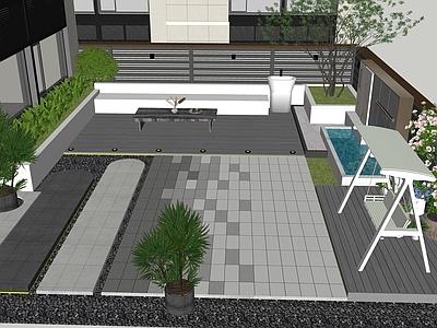 现代屋顶花园 屋顶花园