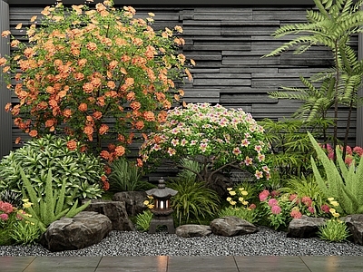 花 花境 灌木 植物堆 花草组合 室内景观