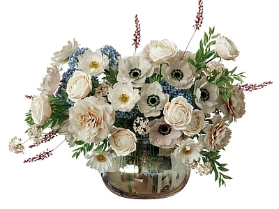 现代花艺 花艺摆件 鲜花花卉 艺术插花 餐桌摆件 茶几摆件