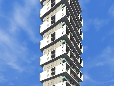 现代多层住宅 多层住宅