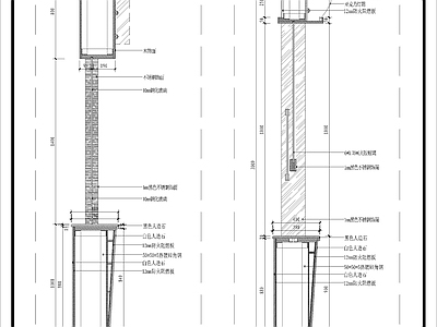 综合家具节点 食堂打菜窗口做法 施工图