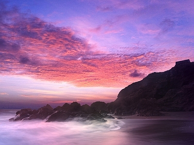 现代天空HDR 黄昏HDR 紫霞