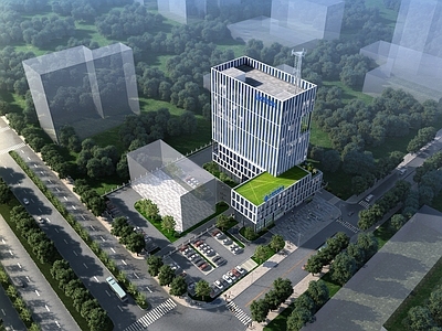 现代办公楼建筑 高层办公楼 平面图