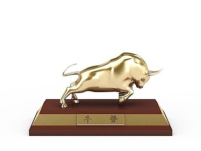 现代其他景观小品 牛雕塑