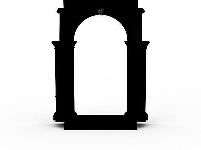 现代其他景观小品 公园拱形门