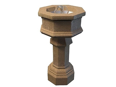 现代其他景观小品 公园喷泉