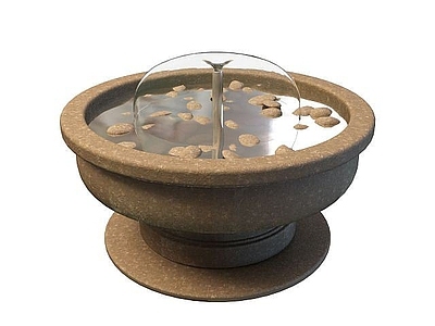现代其他景观小品 公园喷泉