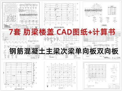 混凝土结构 肋梁楼盖 钢筋混凝土楼盖 主梁次梁 单向板双向板 施工图