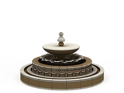 现代其他景观小品 欧式喷泉