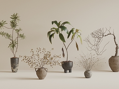盆栽 中古风盆栽 花瓶花艺