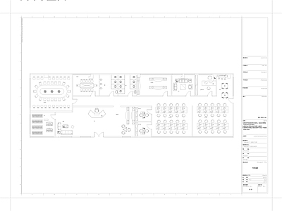 现代整体办公空间 办公室水电图 水电图 施工图