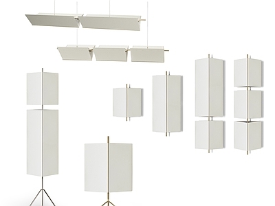 现代极简灯具组合 cassina 灯具组合